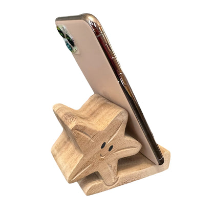 Wooden Starfish Phone Holder