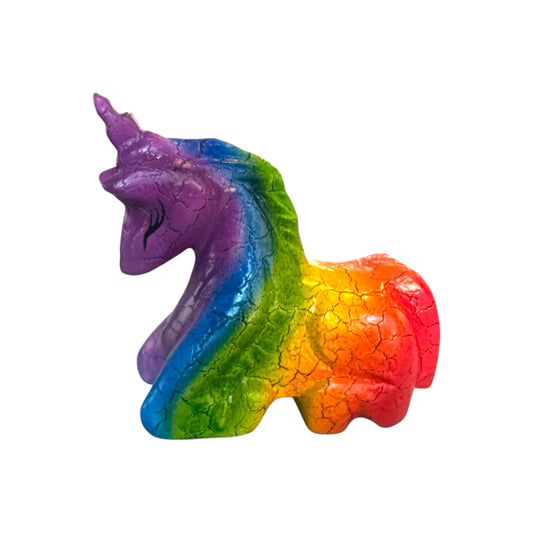 Rainbow Wooden Musical Whistle Unicorn Instrument