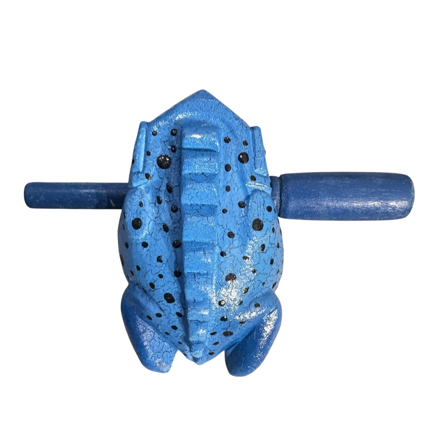 4" Large Blue Dart Frog Musical Frog Percussion Instrument