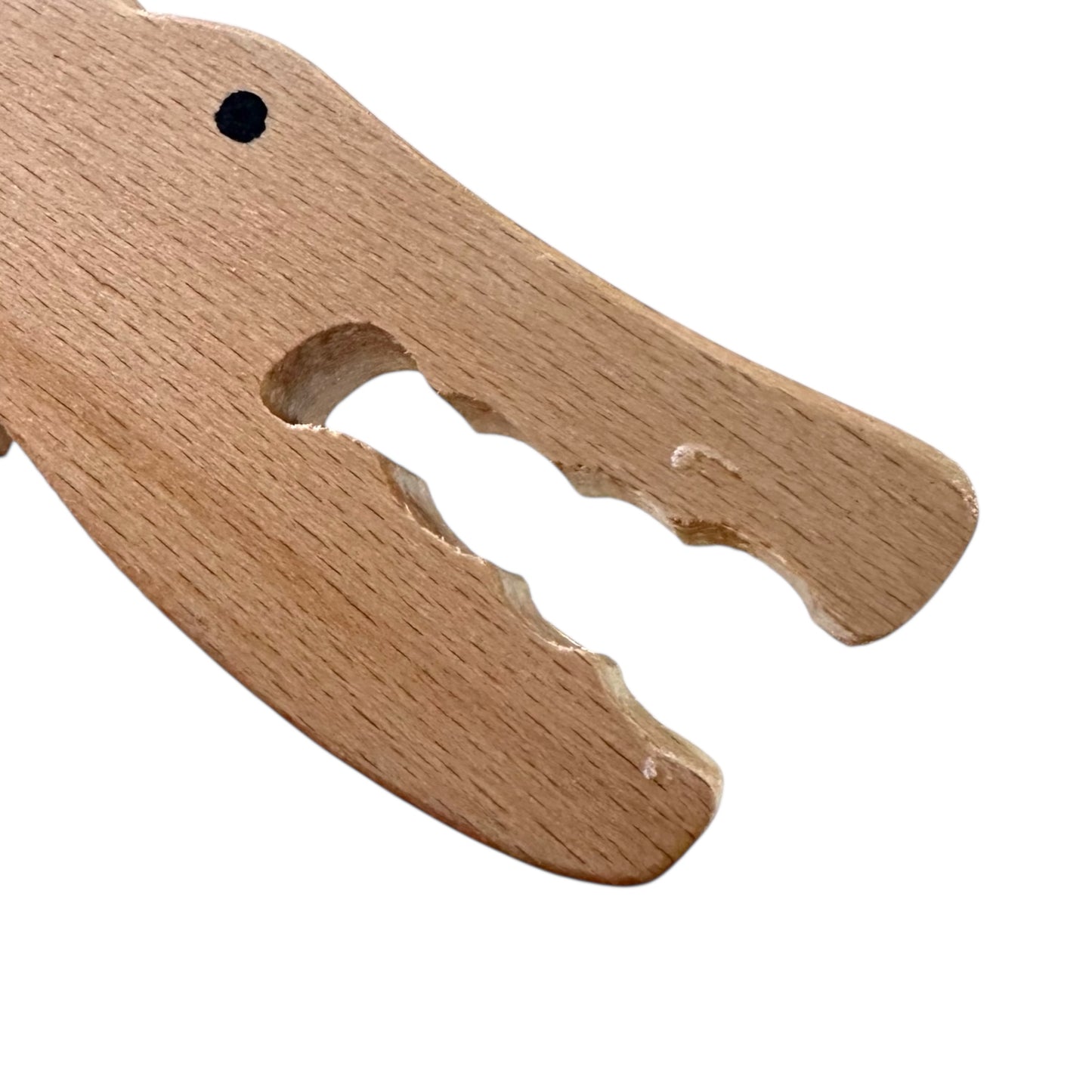 Wooden Alligator Guiro – Minimalist Crocodile Percussion Instrument with Mallet, Natural Wood Musical Gift