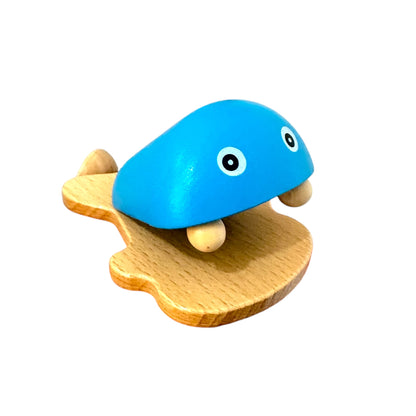 Wooden Fish Castanet | Montessori Music Toy, Sound Therapy Blue