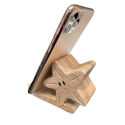 Wooden Starfish Phone Holder