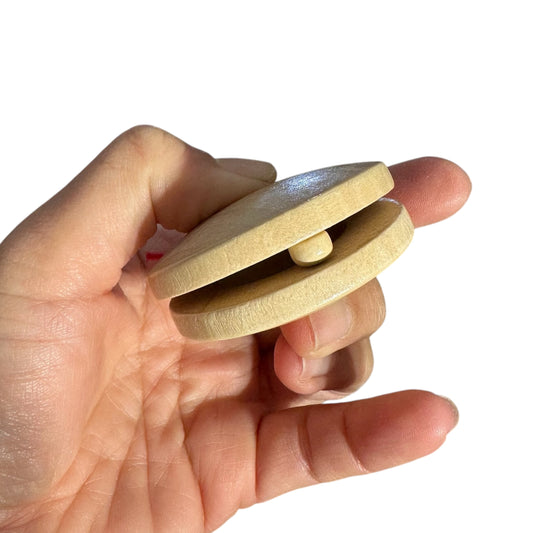 Wooden Castanet – Montessori Rhythm Instrument for Kids’ Music Learning