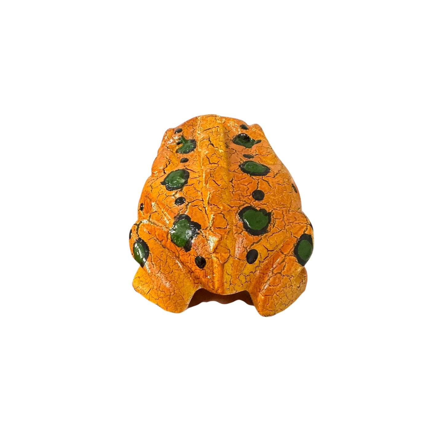 3" Wooden Musical Frog - Tomato Design (Percussion Instrument)