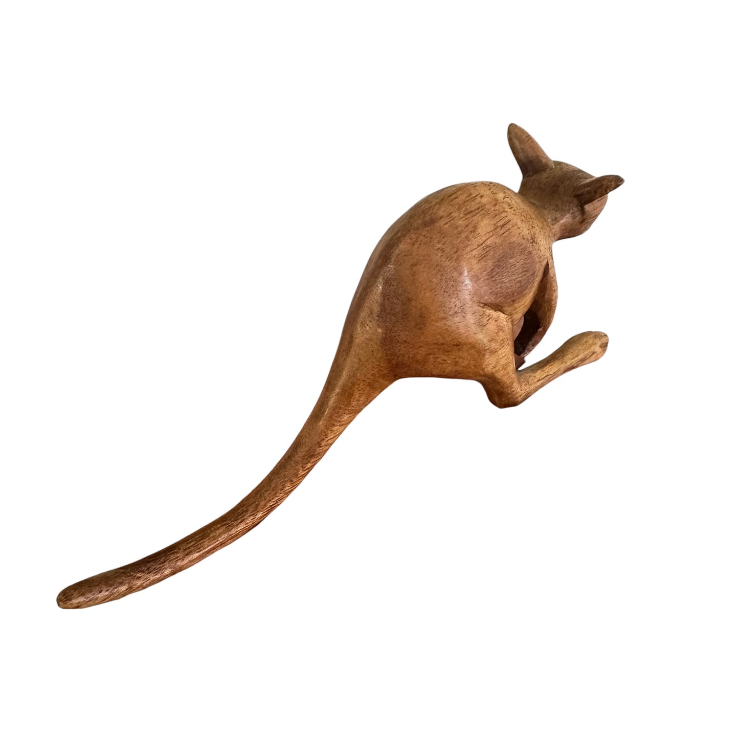 Wooden Kangaroo Figurine