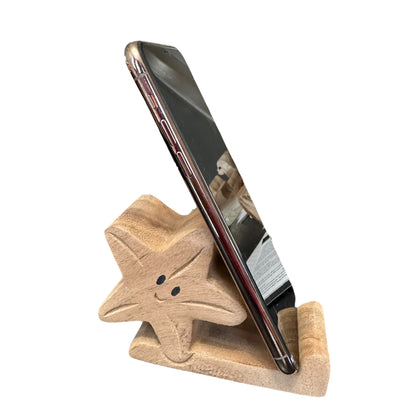 Wooden Starfish Phone Holder