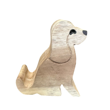Wooden Beagle Phone Holder