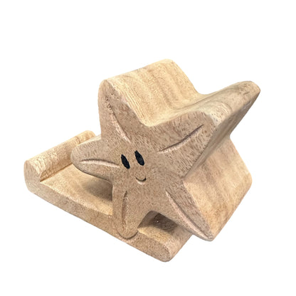 Wooden Starfish Phone Holder