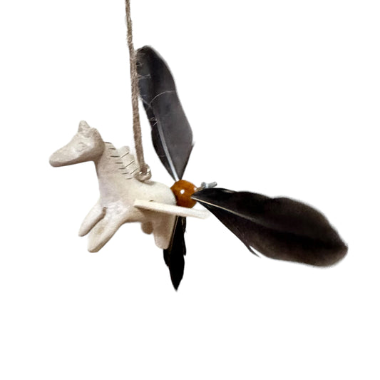 Wooden Wind Spinning Flying Horse