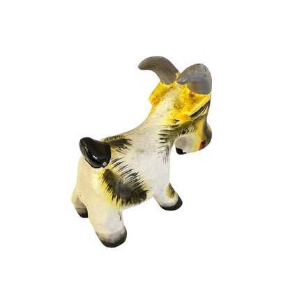 Hand-Painted Wooden Goat Figurine – Artisan Crafted