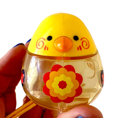 Clear Water Whistle Bird - Whimsical Water-Filled Whistle (Yellow)