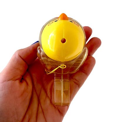 Clear Water Whistle Bird - Whimsical Water-Filled Whistle (Yellow)