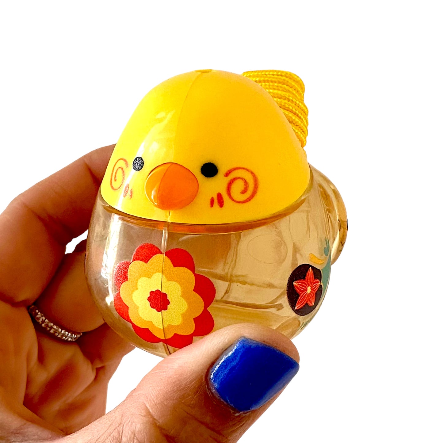 Clear Water Whistle Bird - Whimsical Water-Filled Whistle (Yellow)