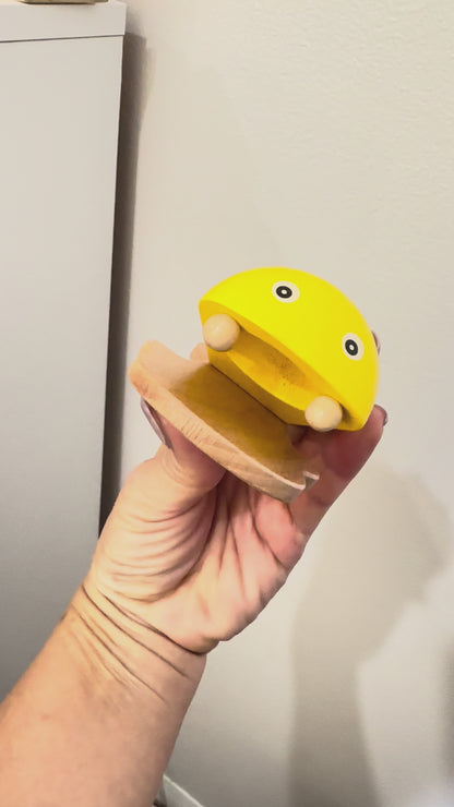 Wooden Fish Castanet | Montessori Music Toy, Sound Therapy Blue