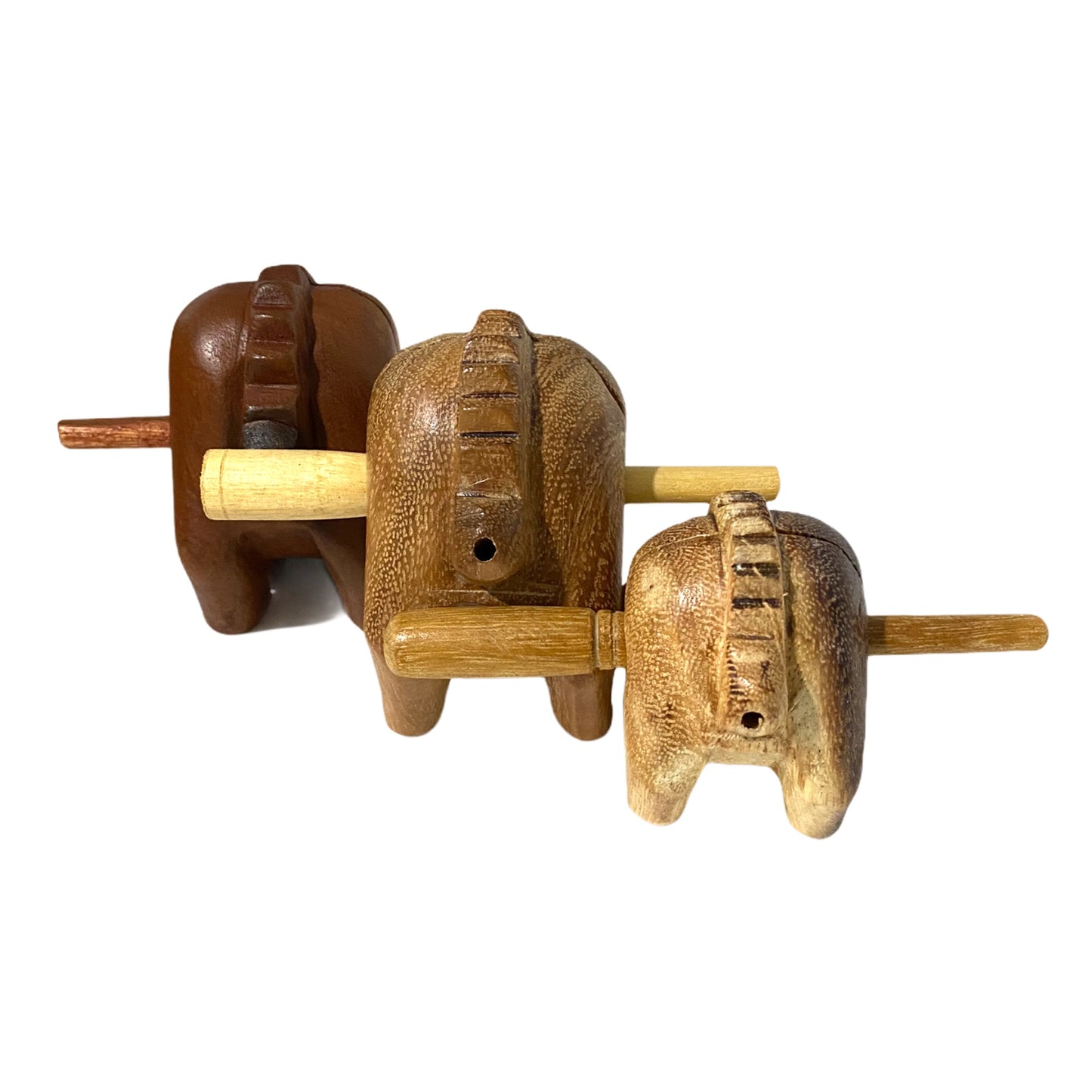 3" Wooden Cat Percussion Whistle Instrument