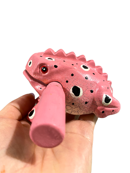 3" Medium Cherry Blossom Musical Percussion Frog