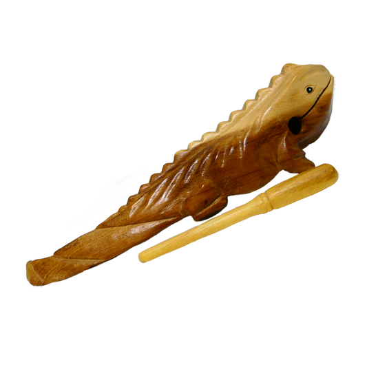 Wooden Musical Iguana Percussion Instrument