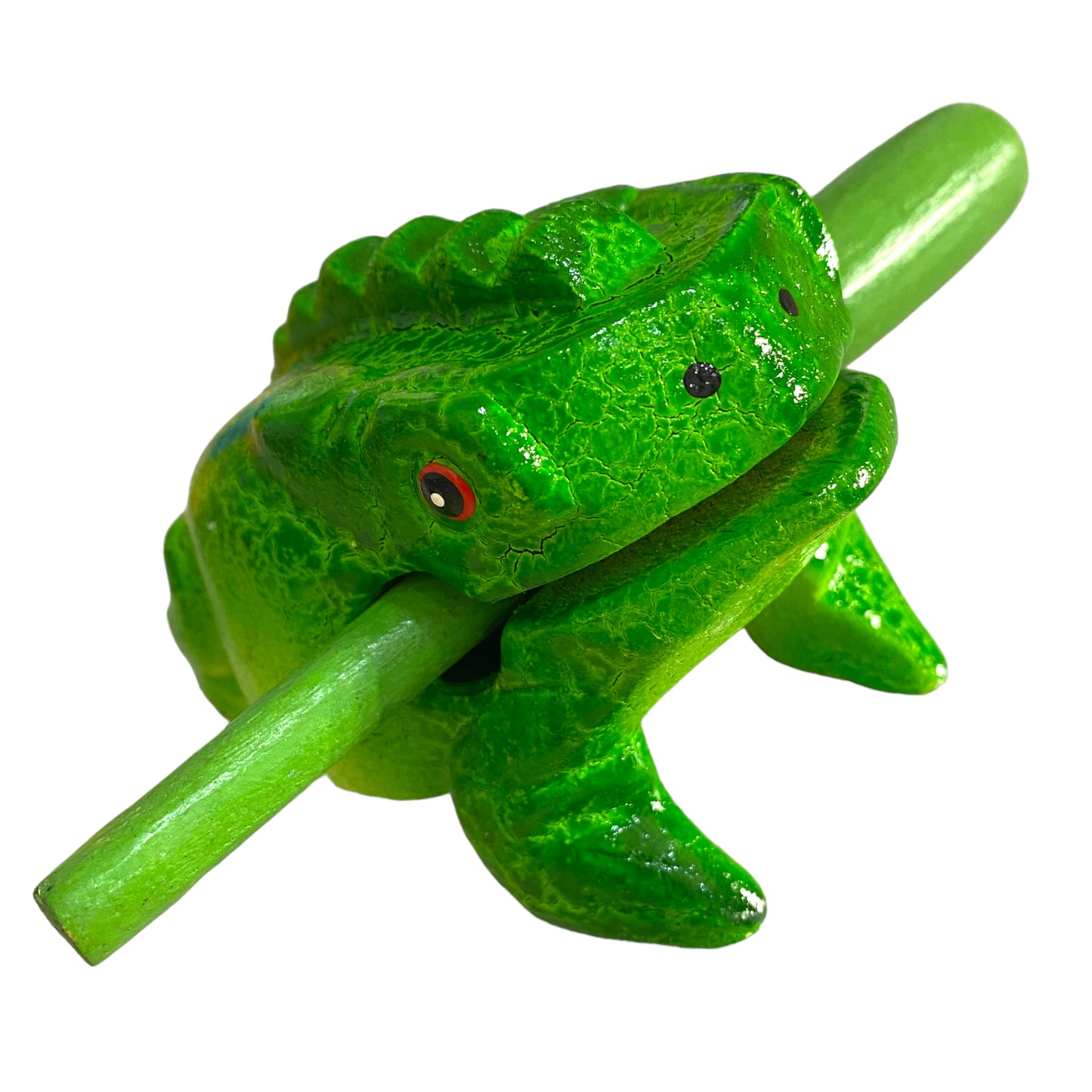 3" Medium Green Tree Musical Percussion Frog
