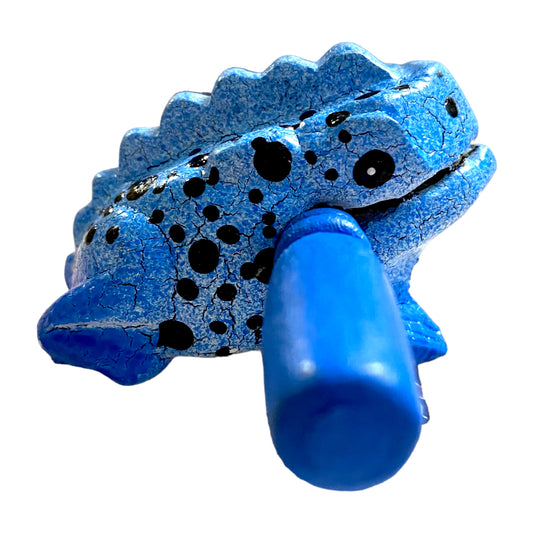 1.5" Extra Small Blue Dart Frog Musical Frog Percussion Instrument