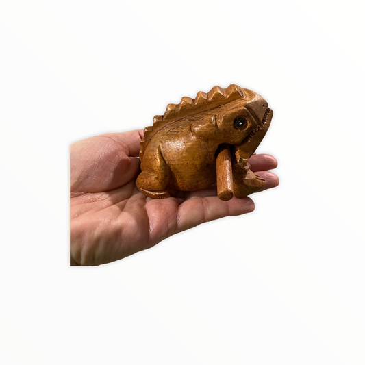 Wooden Musical Instrument Oak Frog Percussion