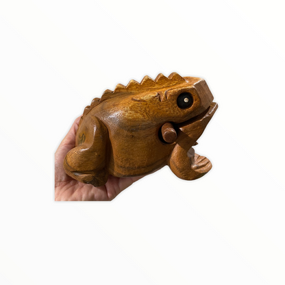 Wooden Musical Instrument Oak Frog Percussion