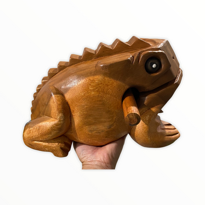 Wooden Musical Instrument Oak Frog Percussion