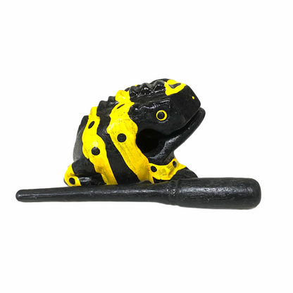1.5" Extra Small Yellow Dart Frog Musical Frog Percussion Instrument