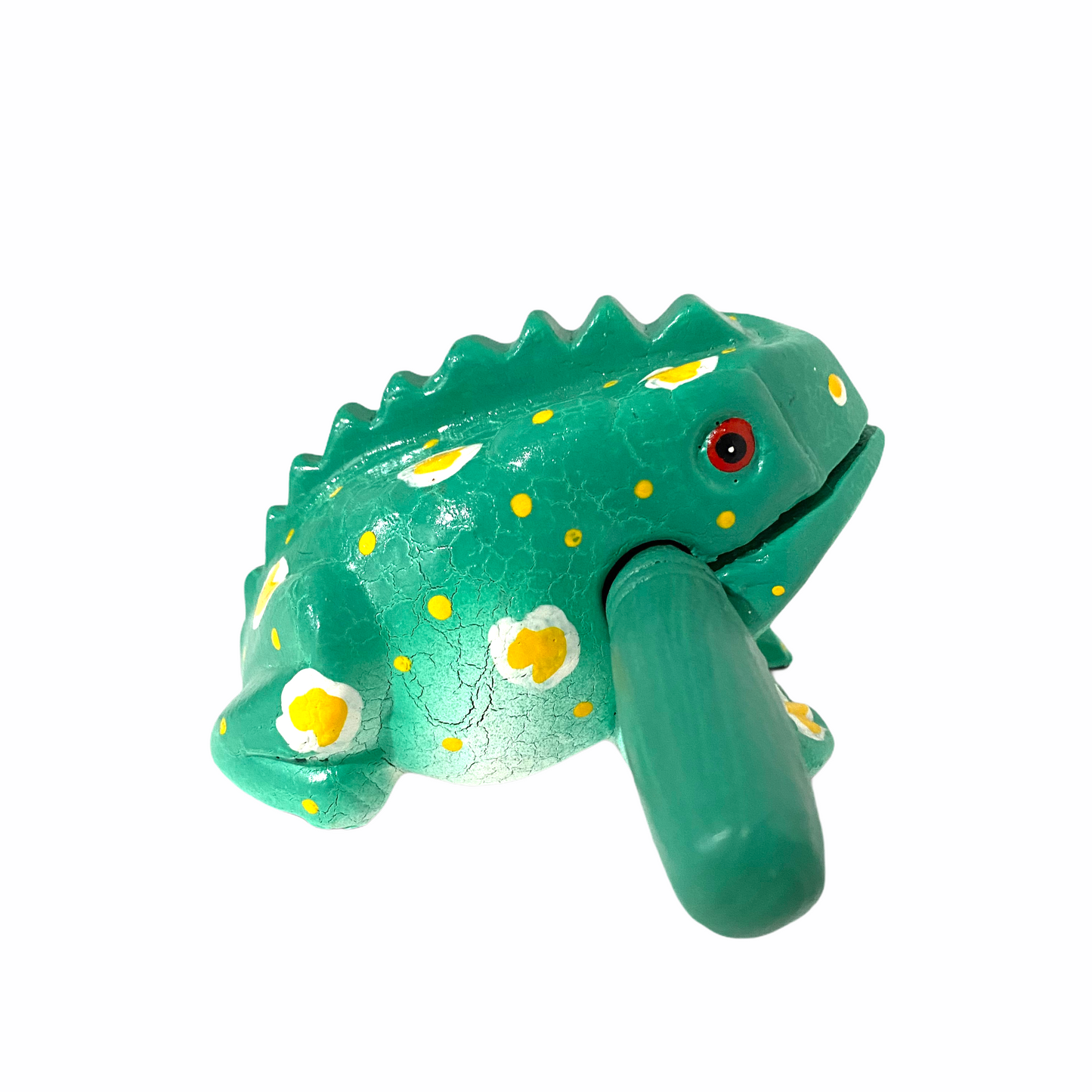 4" Large Mint Frog Musical Frog Percussion Instrument