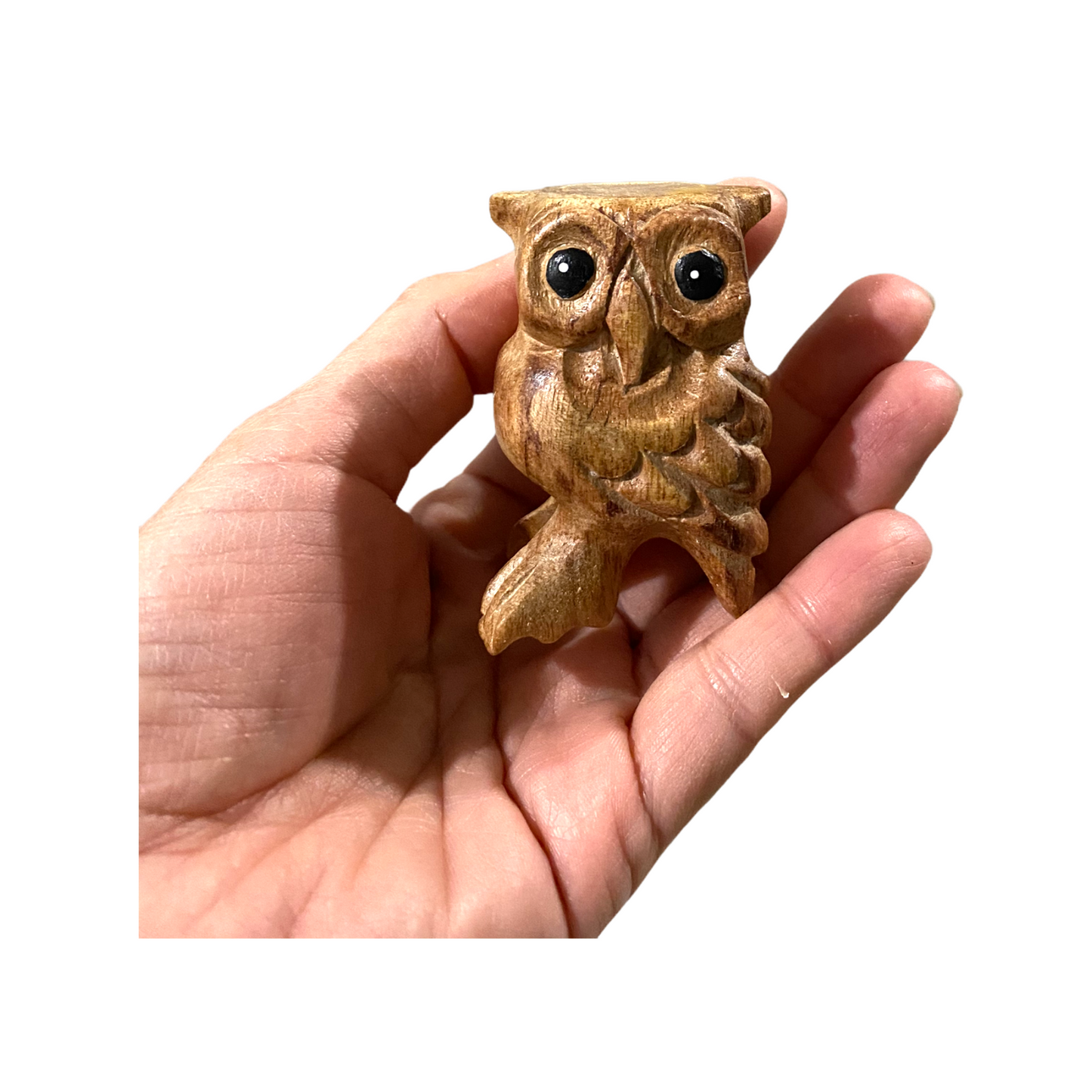 2" Wooden Musical Whistle Owl Percussion Instrument