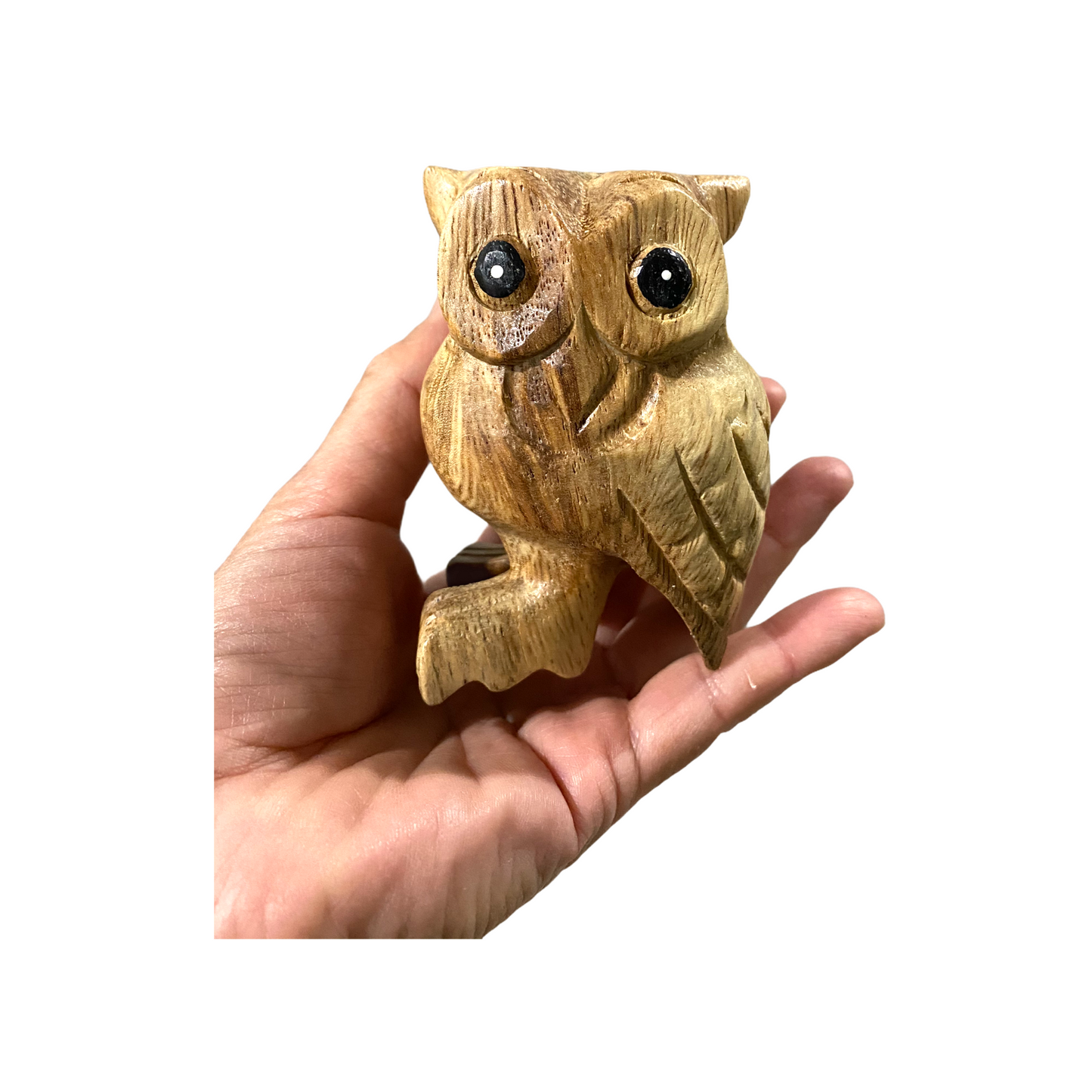 3" Wooden Musical Whistle Owl Percussion Instrument