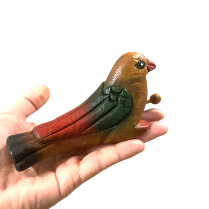 Painted Musical Whistle Bird Percussion Instrument