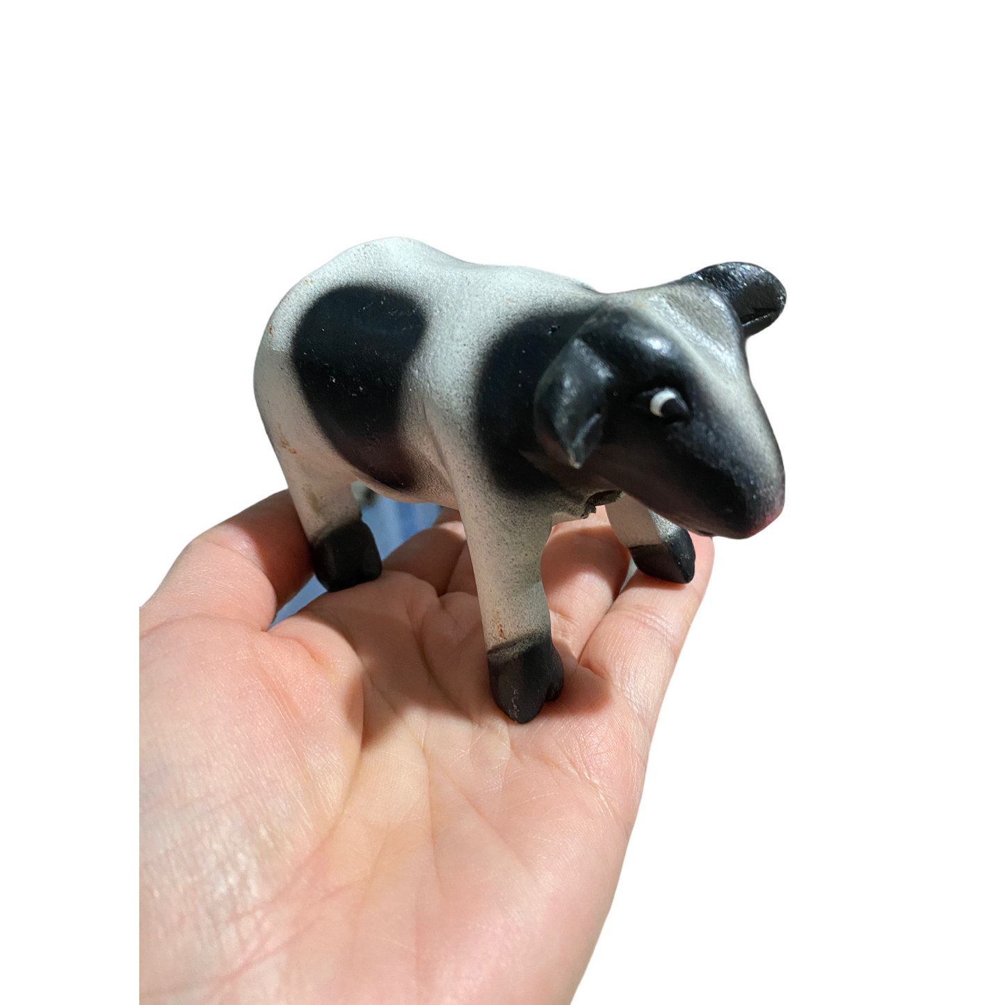 4" Painted Wooden Musical Whistle Cow Percussion Instrument