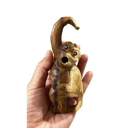 Wooden Musical Whistle Monkey Percussion Instrument