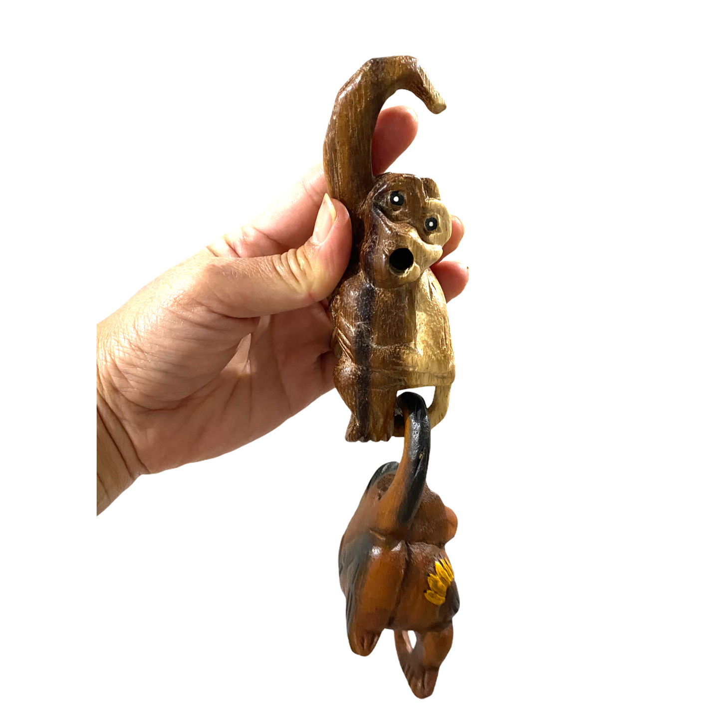 Painted Musical Whistle Monkey Percussion Instrument