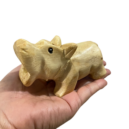 Wooden Musical Whistle Hippo Instrument