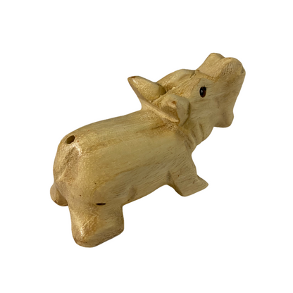 Wooden Musical Whistle Hippo Instrument