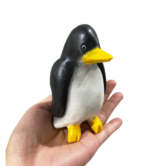 Painted Wooden Musical Whistle Penguin Instrument