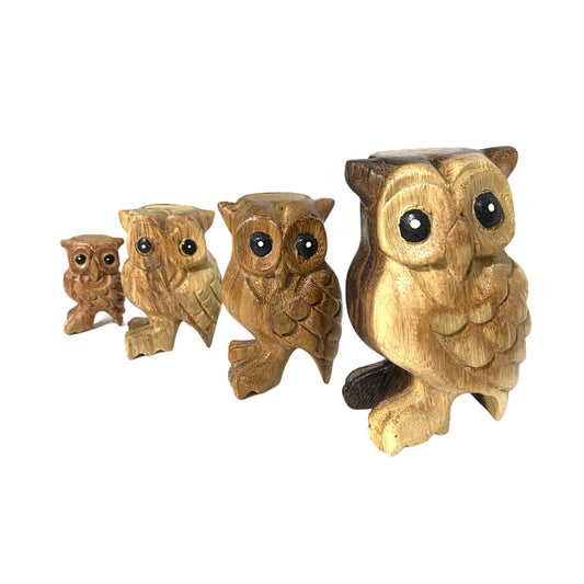 Wooden Musical Whistle Owl Percussion Instrument